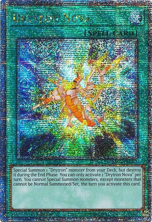 Drytron Nova (Quarter Century Secret Rare) RA04-EN097 card from Quarter Century Stampede