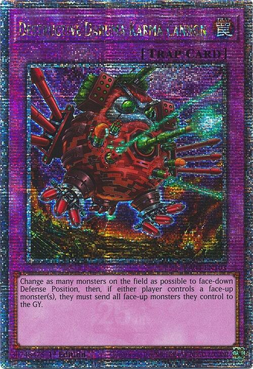 Destructive Daruma Karma Cannon (Quarter Century Secret Rare) RA04-EN103 card from Quarter Century Stampede