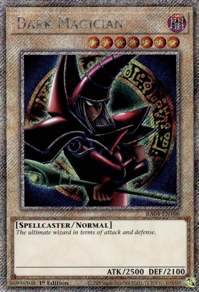 Dark Magician (Arkana) (Platinum Secret Rare) RA04-EN106 card from Quarter Century Stampede