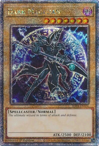 Dark Magician (7th Art) (Quarter Century Secret Rare) RA04-EN106 card from Quarter Century Stampede
