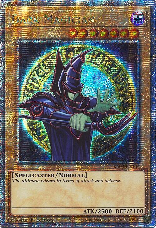 Dark Magician (9th Art) (Quarter Century Secret Rare) RA04-EN106 card from Quarter Century Stampede