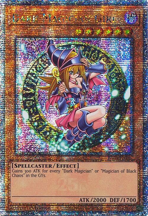 Dark Magician Girl (3rd Art) (Quarter Century Secret Rare) RA04-EN107 card from Quarter Century Stampede