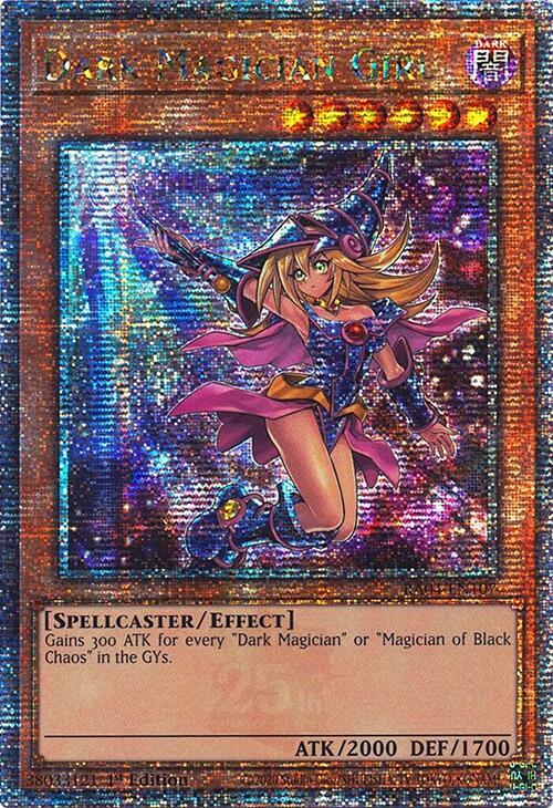 Dark Magician Girl (7th Art) (Quarter Century Secret Rare) RA04-EN107 card from Quarter Century Stampede