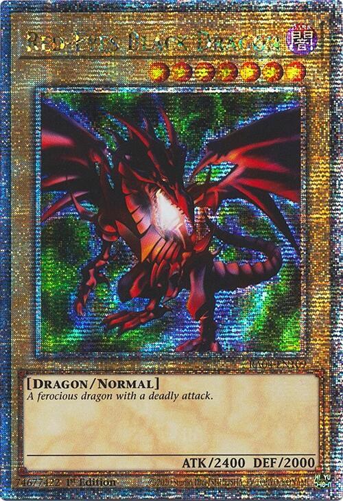Red-Eyes Black Dragon (4th Art) (Quarter Century Secret Rare) RA04-EN109 card from Quarter Century Stampede