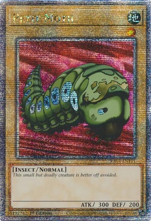 Petit Moth (Quarter Century Secret Rare) RA04-EN111 card from Quarter Century Stampede