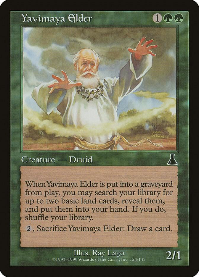 Yavimaya Elder 124 card from Urza's Destiny