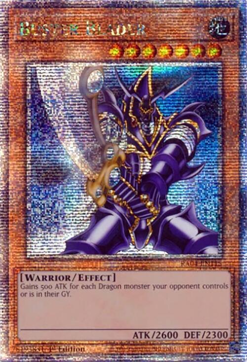 Buster Blader (Quarter Century Secret Rare) RA04-EN115 card from Quarter Century Stampede