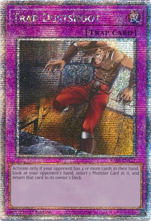 Trap Dustshoot (Quarter Century Secret Rare) RA04-EN121 card from Quarter Century Stampede