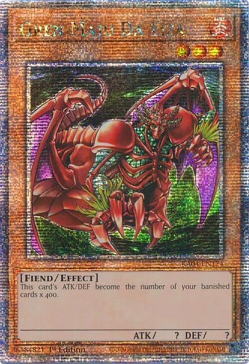 Gren Maju Da Eiza (Quarter Century Secret Rare) RA04-EN124 card from Quarter Century Stampede