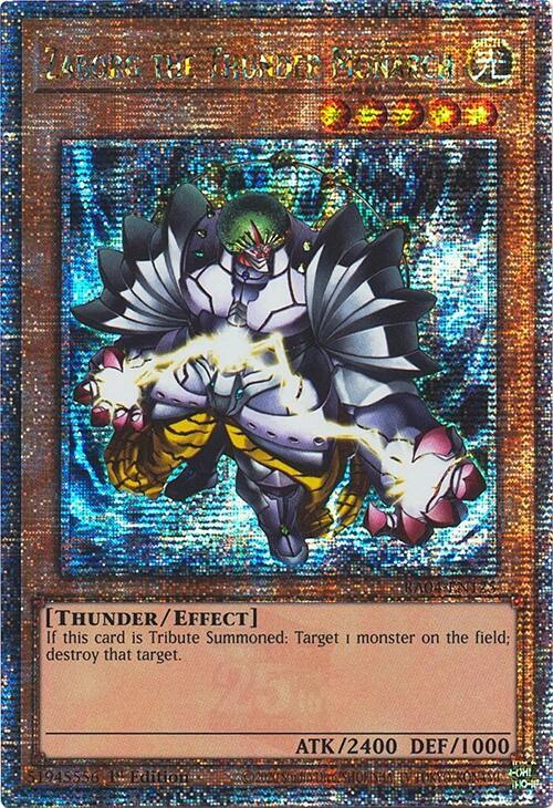 Zaborg the Thunder Monarch (Quarter Century Secret Rare) RA04-EN125 card from Quarter Century Stampede