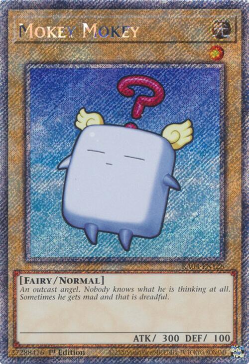 Mokey Mokey (Platinum Secret Rare) RA04-EN126 card from Quarter Century Stampede