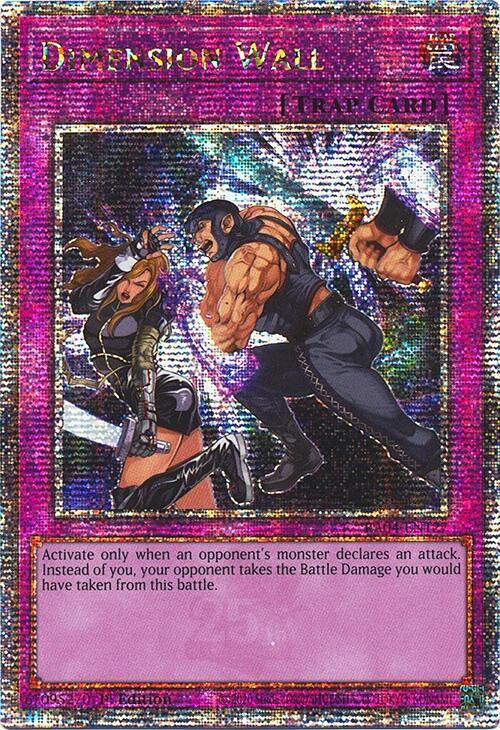 Dimension Wall (Quarter Century Secret Rare) RA04-EN127 card from Quarter Century Stampede