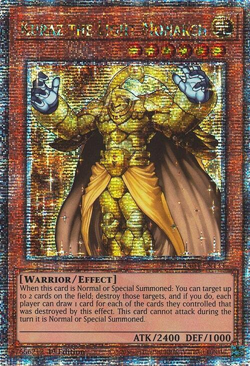 Kuraz the Light Monarch (Quarter Century Secret Rare) RA04-EN133 card from Quarter Century Stampede