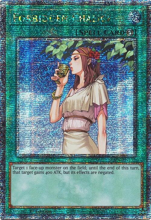Forbidden Chalice (Quarter Century Secret Rare) RA04-EN137 card from Quarter Century Stampede