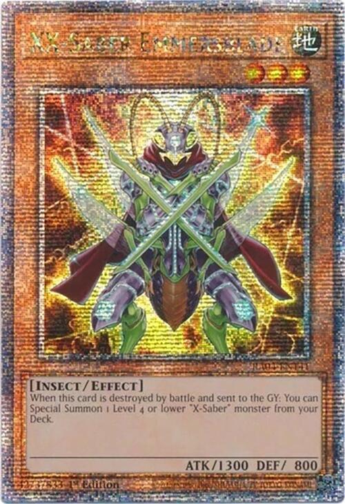 XX-Saber Emmersblade (Quarter Century Secret Rare) RA04-EN141 card from Quarter Century Stampede