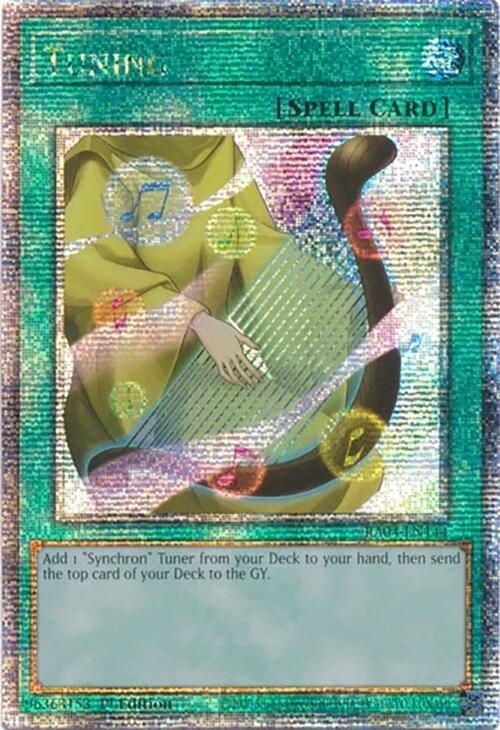 Tuning (Quarter Century Secret Rare) RA04-EN144 card from Quarter Century Stampede