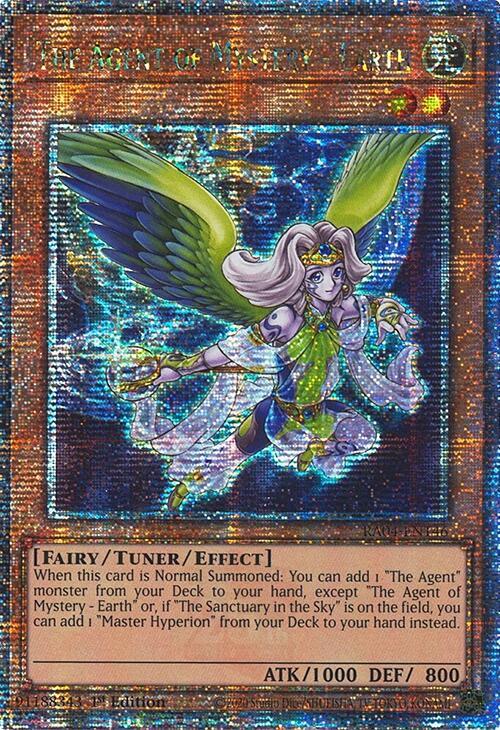 The Agent of Mystery - Earth (Quarter Century Secret Rare) RA04-EN146 card from Quarter Century Stampede