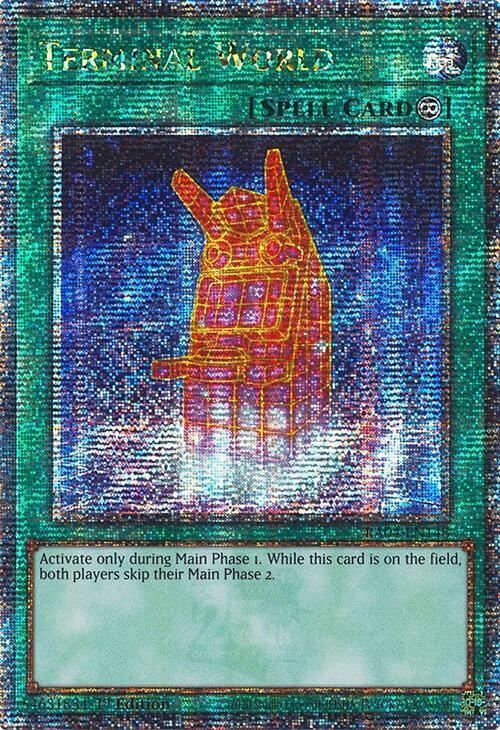 Terminal World (Quarter Century Secret Rare) RA04-EN148 card from Quarter Century Stampede