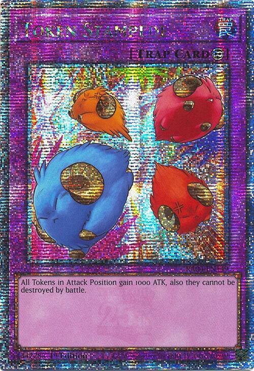 Token Stampede (Quarter Century Secret Rare) RA04-EN149 card from Quarter Century Stampede