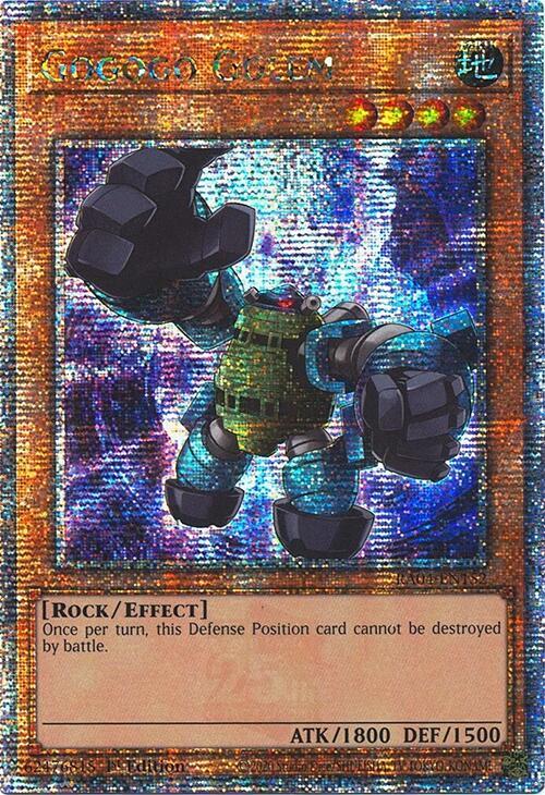 Gogogo Golem (Quarter Century Secret Rare) RA04-EN152 card from Quarter Century Stampede