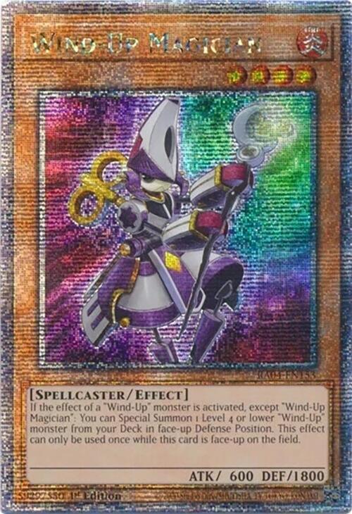 Wind-Up Magician (Quarter Century Secret Rare) RA04-EN153 card from Quarter Century Stampede