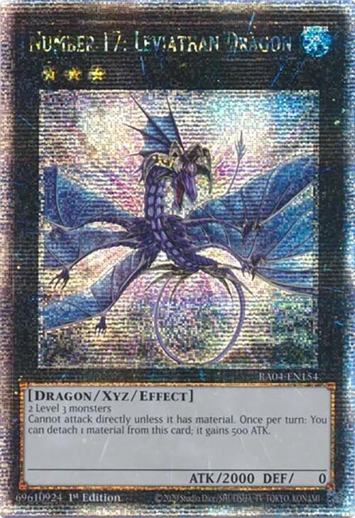 Number 17: Leviathan Dragon (Quarter Century Secret Rare) RA04-EN154 card from Quarter Century Stampede