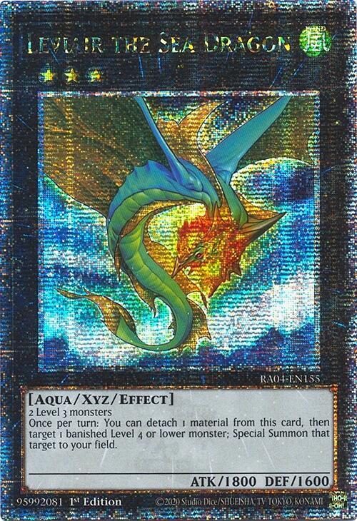 Leviair the Sea Dragon (Quarter Century Secret Rare) RA04-EN155 card from Quarter Century Stampede