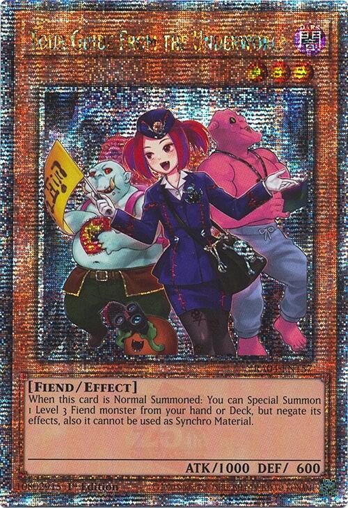 Tour Guide from the Underworld (Alternate Art) (Quarter Century Secret Rare) RA04-EN157 card from Quarter Century Stampede