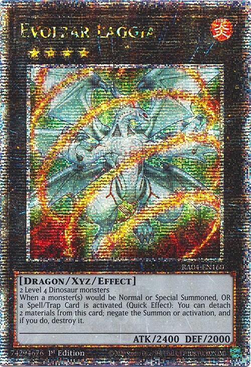 Evolzar Laggia (Quarter Century Secret Rare) RA04-EN160 card from Quarter Century Stampede