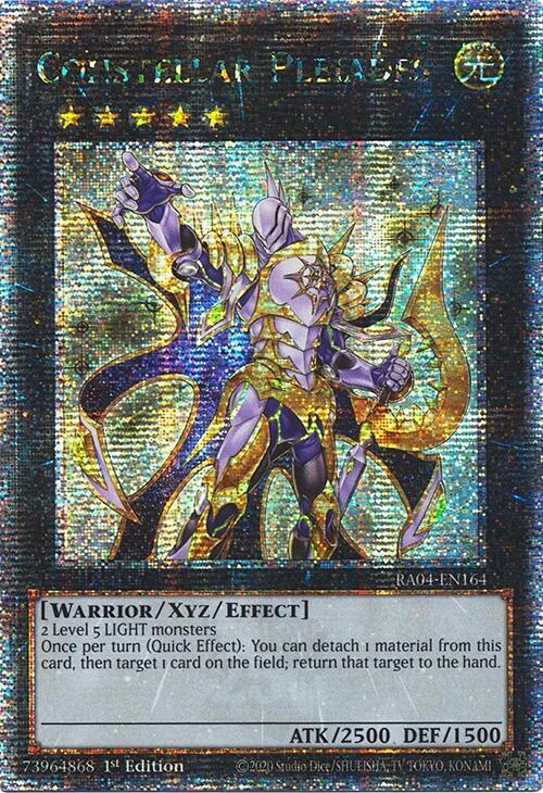 Constellar Pleiades (Quarter Century Secret Rare) RA04-EN164 card from Quarter Century Stampede