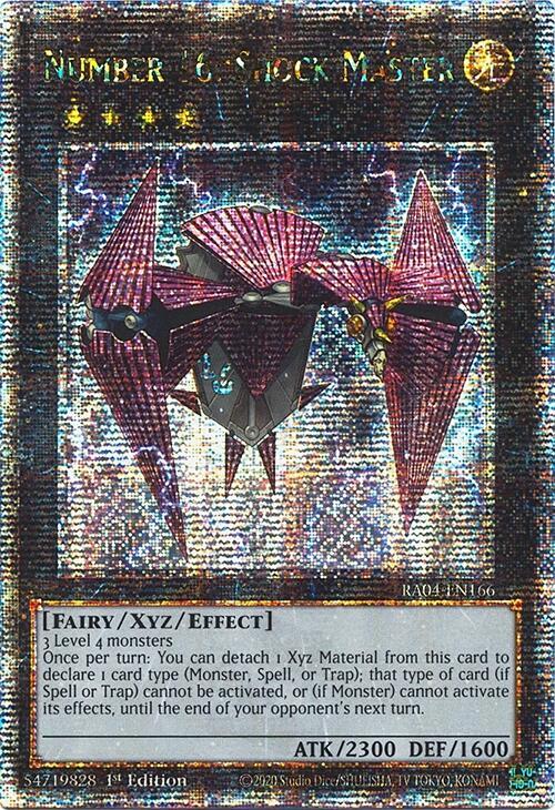 Number 16: Shock Master (Quarter Century Secret Rare) RA04-EN166 card from Quarter Century Stampede