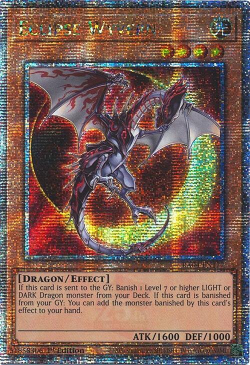Eclipse Wyvern (Quarter Century Secret Rare) RA04-EN177 card from Quarter Century Stampede