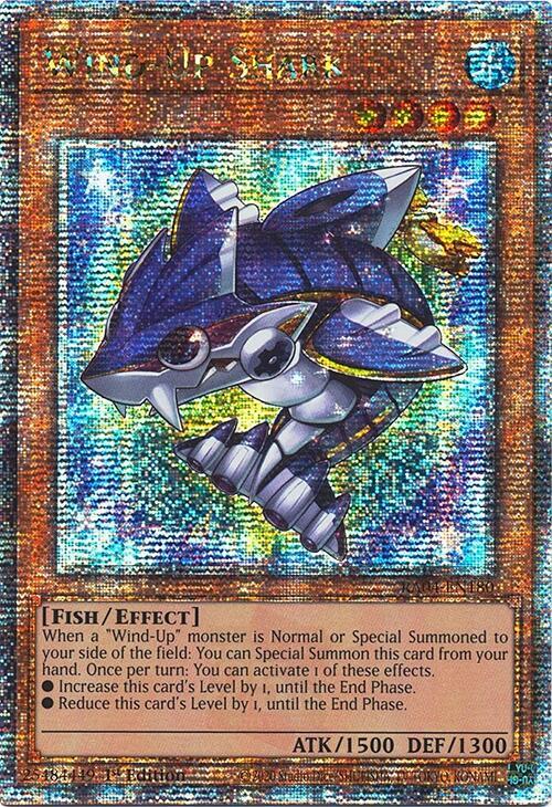 Wind-Up Shark (Quarter Century Secret Rare) RA04-EN180 card from Quarter Century Stampede