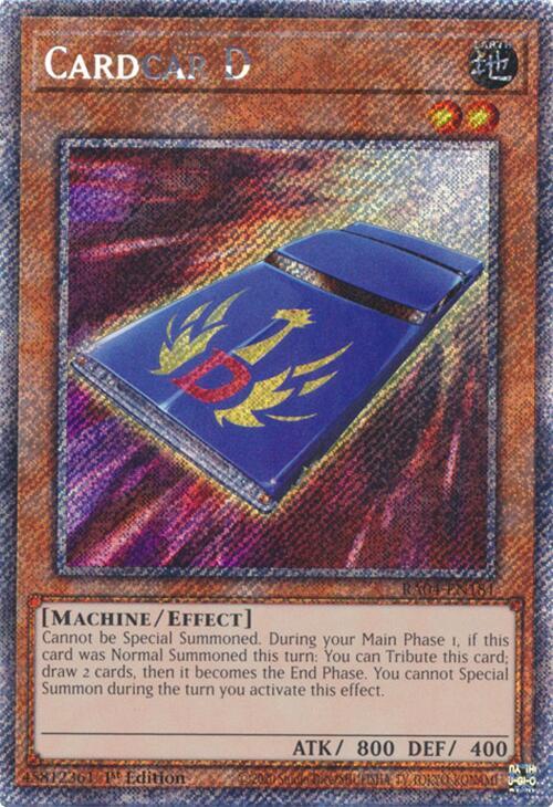 Cardcar D (Platinum Secret Rare) RA04-EN181 card from Quarter Century Stampede