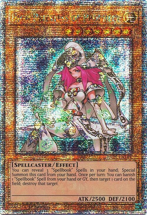 High Priestess of Prophecy (Quarter Century Secret Rare) RA04-EN184 card from Quarter Century Stampede