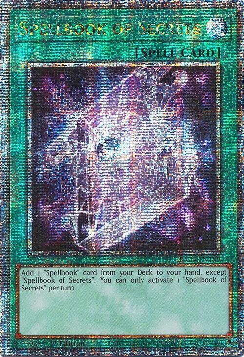 Spellbook of Secrets (Quarter Century Secret Rare) RA04-EN189 card from Quarter Century Stampede