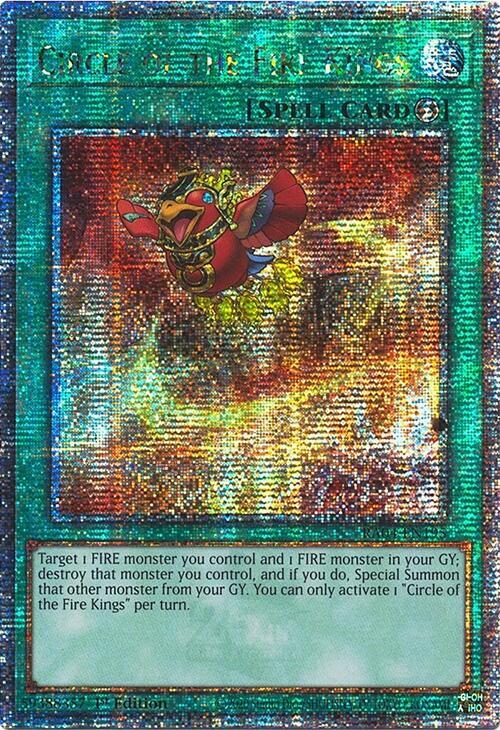 Circle of the Fire Kings (Quarter Century Secret Rare) RA04-EN195 card from Quarter Century Stampede
