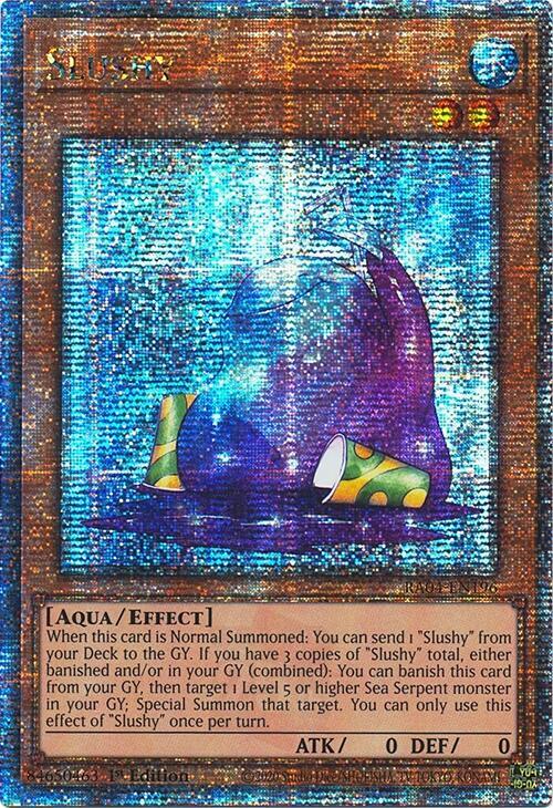Slushy (Quarter Century Secret Rare) RA04-EN196 card from Quarter Century Stampede