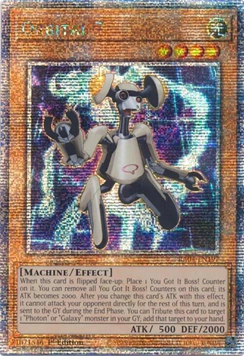 Orbital 7 (Quarter Century Secret Rare) RA04-EN197 card from Quarter Century Stampede