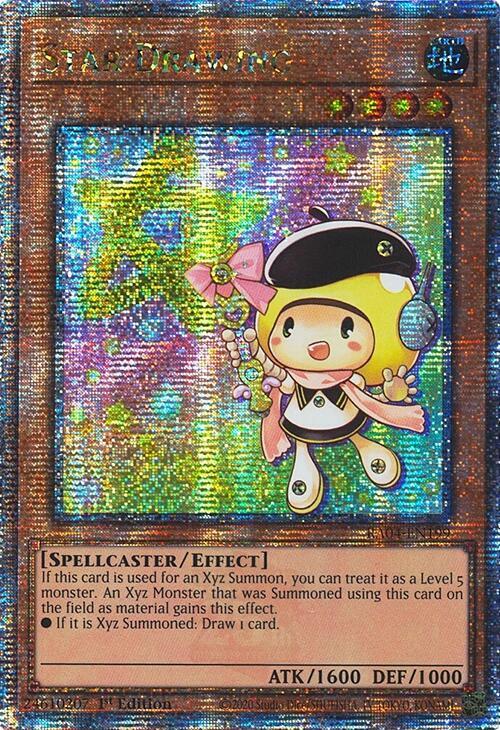 Star Drawing (Quarter Century Secret Rare) RA04-EN199 card from Quarter Century Stampede