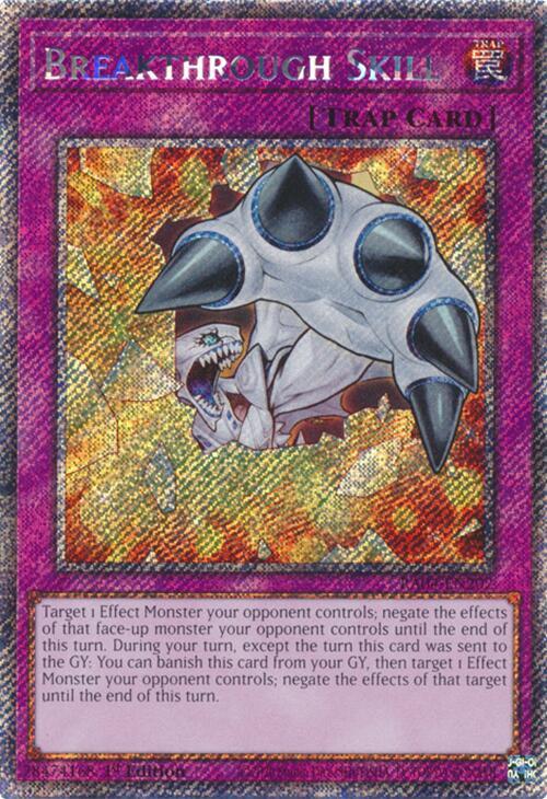 Breakthrough Skill (Platinum Secret Rare) RA04-EN202 card from Quarter Century Stampede