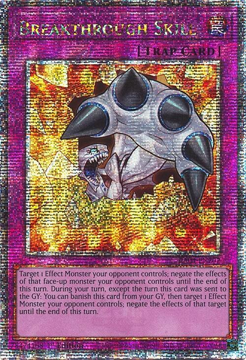 Breakthrough Skill (Quarter Century Secret Rare) RA04-EN202 card from Quarter Century Stampede