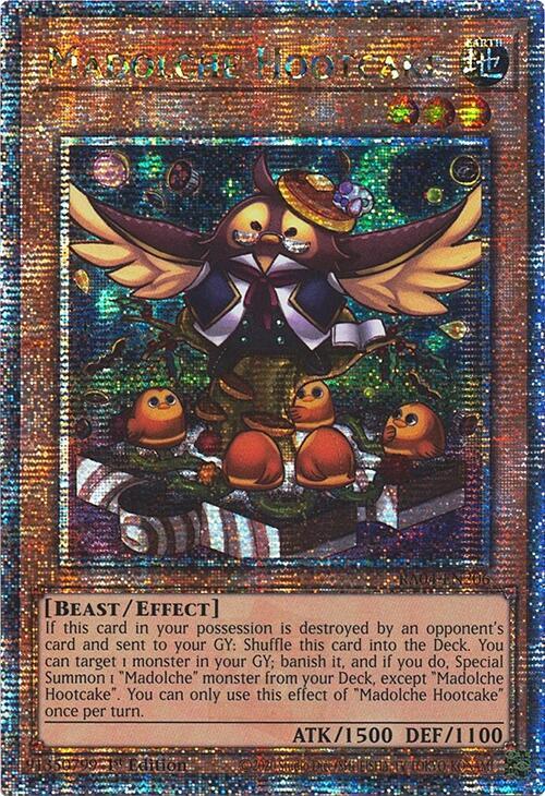 Madolche Hootcake (Quarter Century Secret Rare) RA04-EN206 card from Quarter Century Stampede