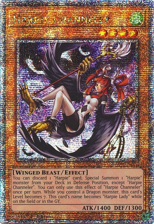Harpie Channeler (Quarter Century Secret Rare) RA04-EN207 card from Quarter Century Stampede