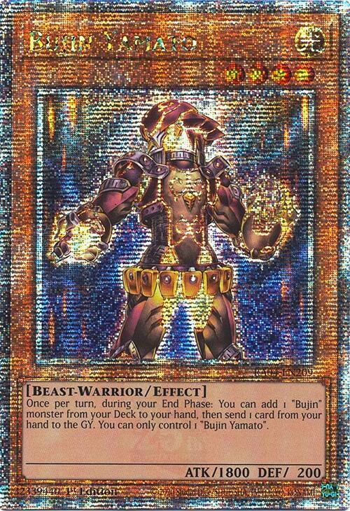 Bujin Yamato (Quarter Century Secret Rare) RA04-EN209 card from Quarter Century Stampede