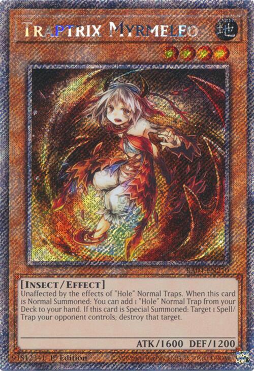 Traptrix Myrmeleo (Platinum Secret Rare) RA04-EN210 card from Quarter Century Stampede