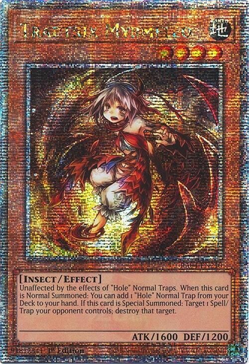 Traptrix Myrmeleo (Quarter Century Secret Rare) RA04-EN210 card from Quarter Century Stampede