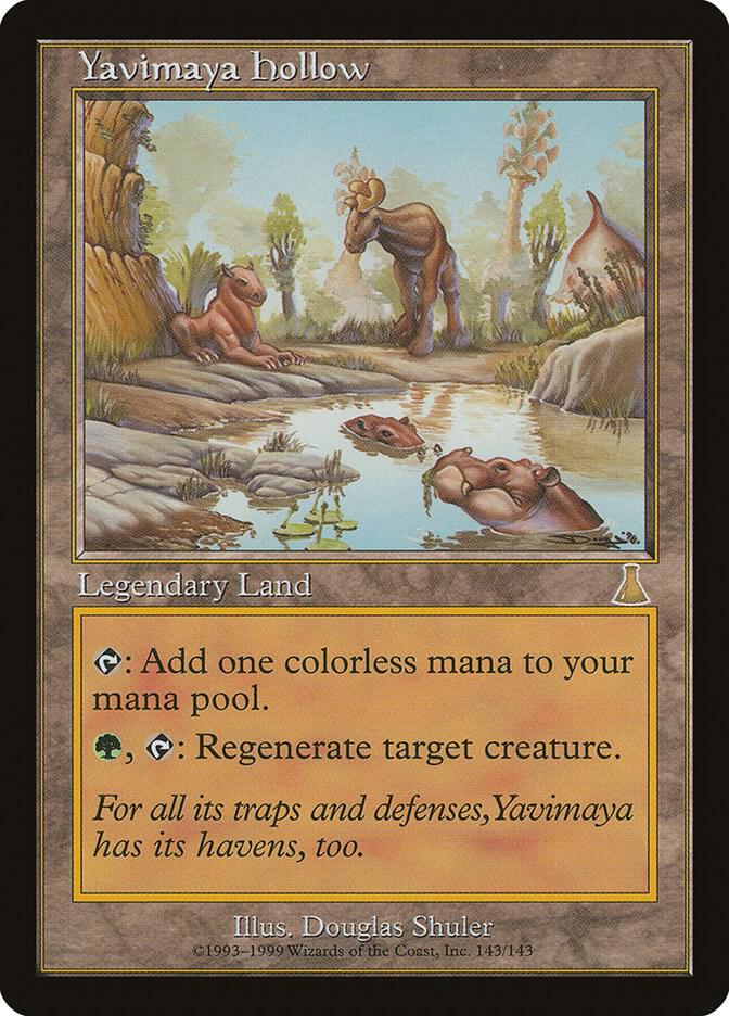 Yavimaya Hollow 143 card from Urza's Destiny
