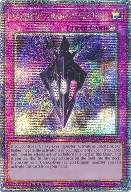 Tachyon Transmigration (Quarter Century Secret Rare) RA04-EN220 card from Quarter Century Stampede