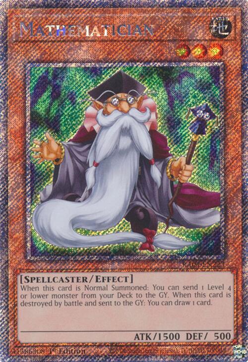 Mathematician (Platinum Secret Rare) RA04-EN223 card from Quarter Century Stampede